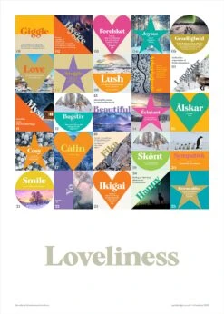Loveliness - 25 Words - Wellbeing - Fine Art Print 6 Loveliness - 25 Words - Wellbeing - Fine Art Print -Home Furnishings Store 25WordsPosterv1.1small