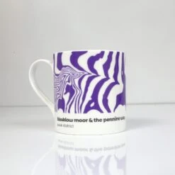 Peak District – Contour Mugs Set Of 4 – #04 -Home Furnishings Store Bleaklow Moor Pennine Way Front 1024x1024 1