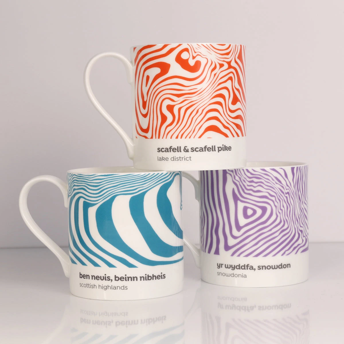 Three Peaks Of Britain Contour Mugs – Set Of 3 9 Three Peaks Of Britain Contour Mugs – Set Of 3 - Image 9