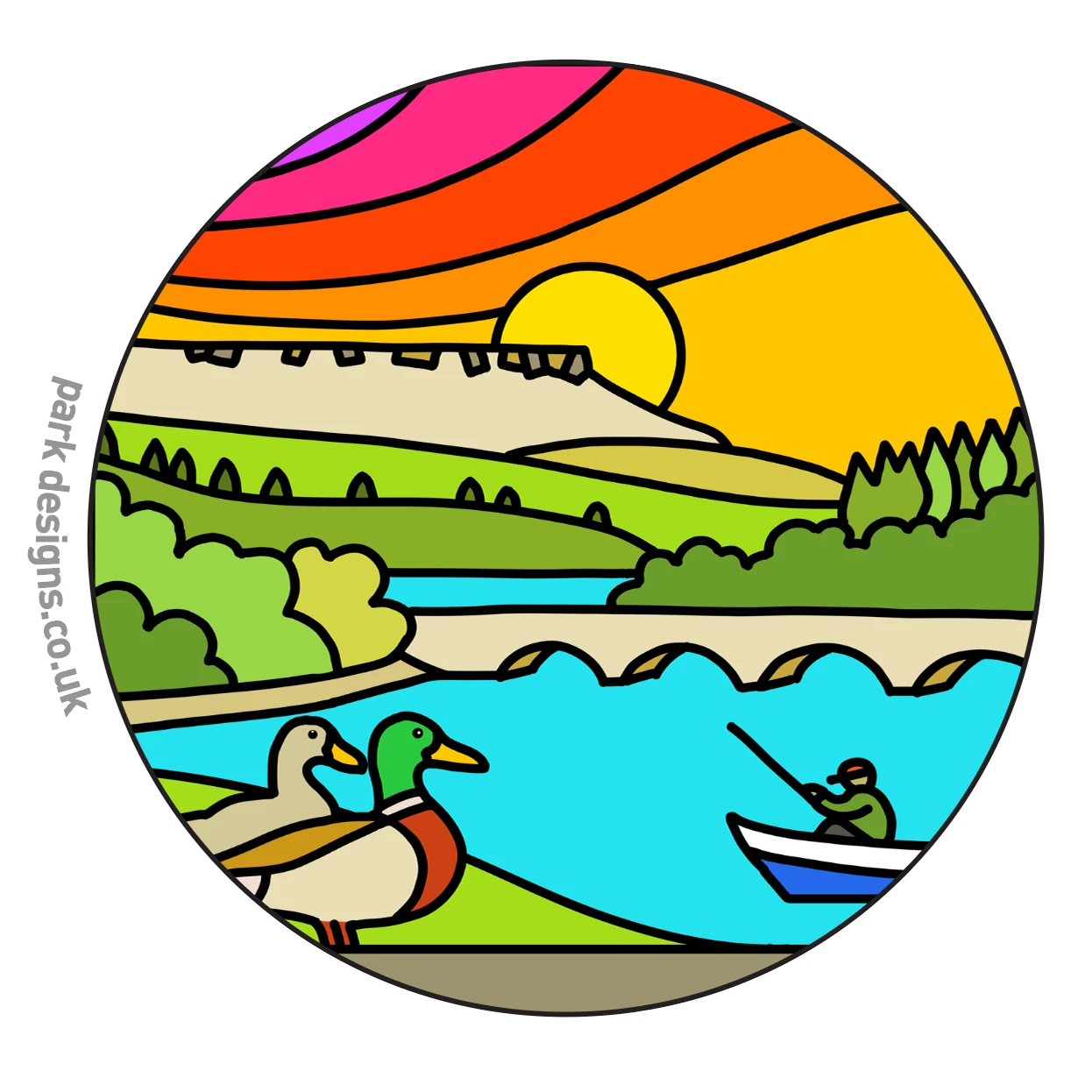 Gone Fishing - Ladybower - Peak District - Design T Shirt 2 Gone Fishing - Ladybower - Peak District - Design T Shirt - Image 2