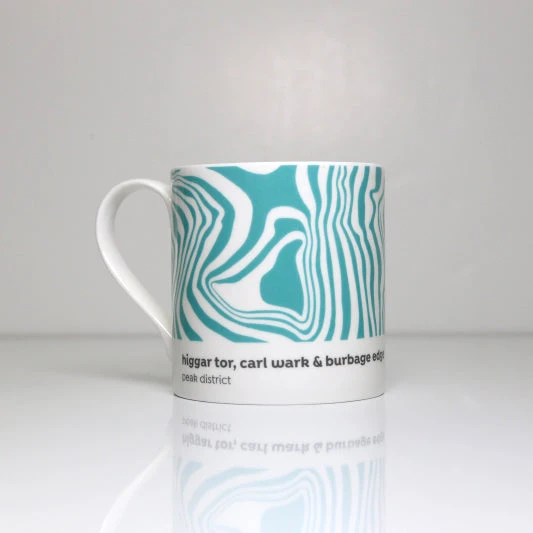 Peak District - Contour Mugs Set Of 4 - #01 5 Peak District - Contour Mugs Set Of 4 - #01 - Image 5