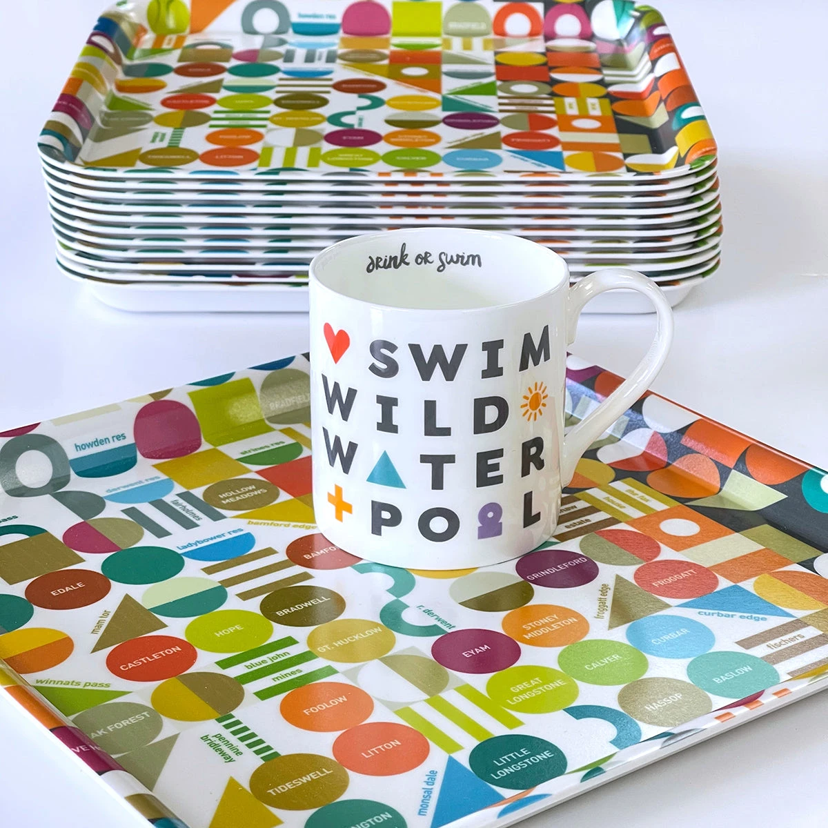 Peak District Beauty Spots Map Tray 1 Peak District Beauty Spots Map Tray