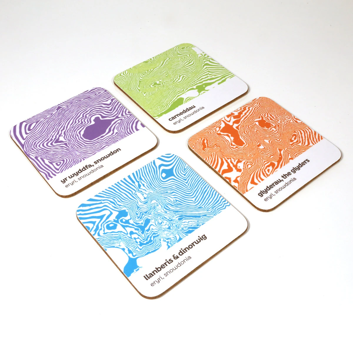 Snowdonia Contour Design – Coaster Set 01 3 Snowdonia Contour Design – Coaster Set 01 - Image 3