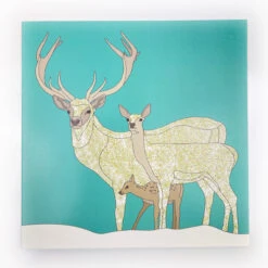 Christmas Cards - Iconic - Super Snowflake & Red Deer - Set Of 8 -Home Furnishings Store IMG 4449