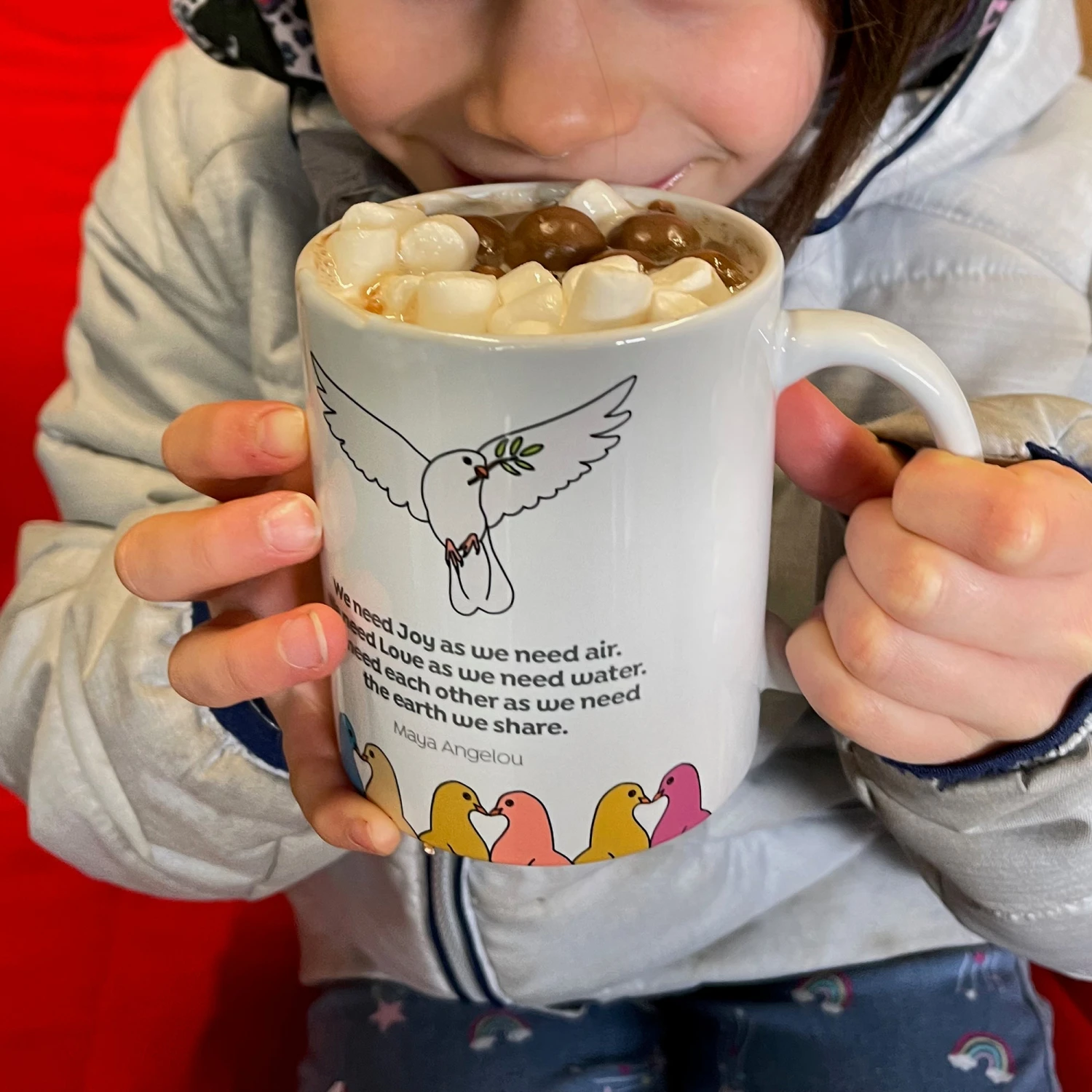 Peace, Love & Each Other - Maya Angelou - Fundraising Mug 4 Peace, Love & Each Other - Maya Angelou - Fundraising Mug - Image 4