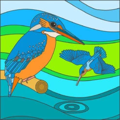 Kingfishers - Fine Art Print -Home Furnishings Store Kingfishersmallweb
