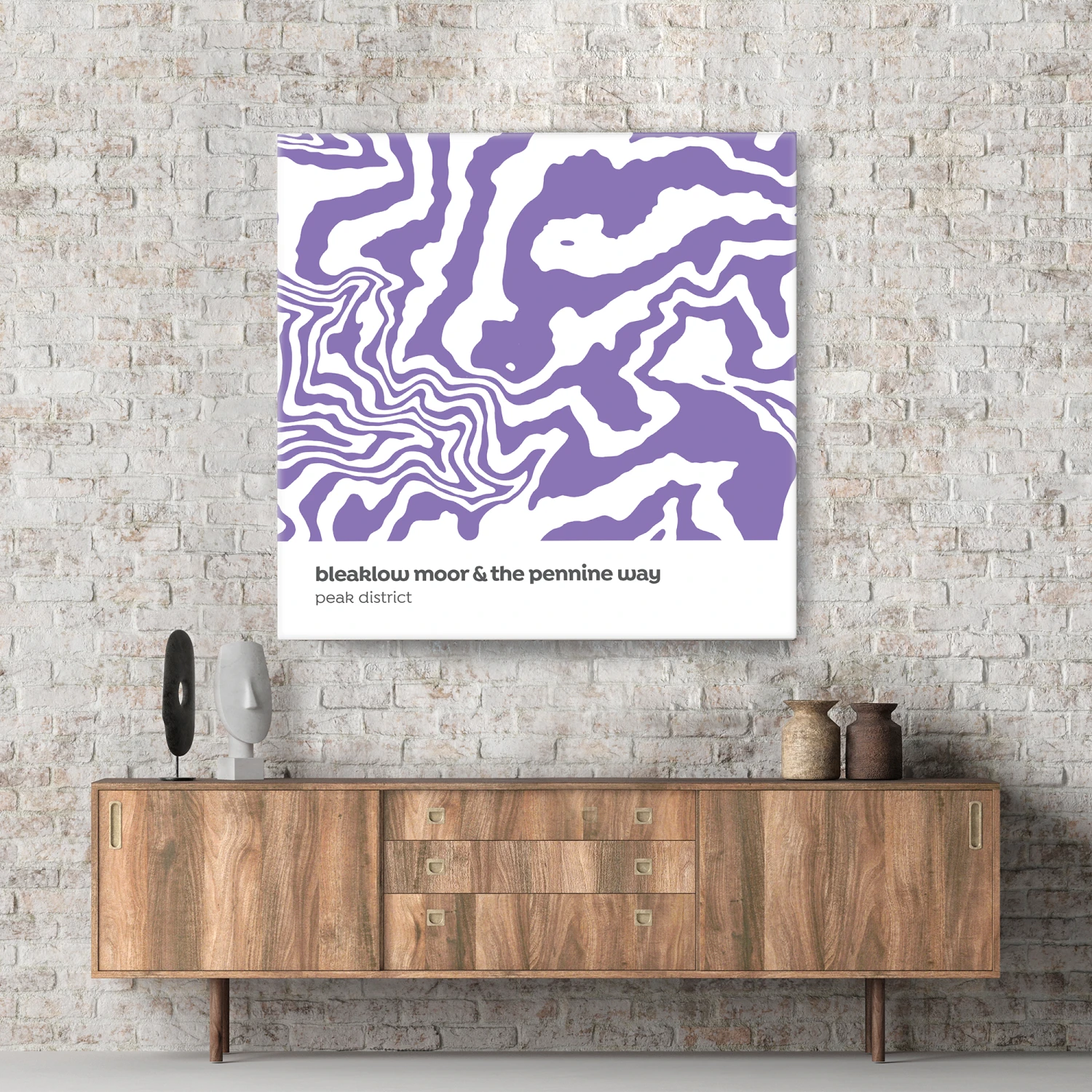 Bleaklow & The Pennine Way - Peak District - Contour Range Canvas 2 Bleaklow & The Pennine Way - Peak District - Contour Range Canvas - Image 2