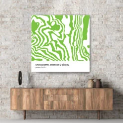 Chatsworth, Edensor & Pilsley - Peak District - Contour Range Canvas