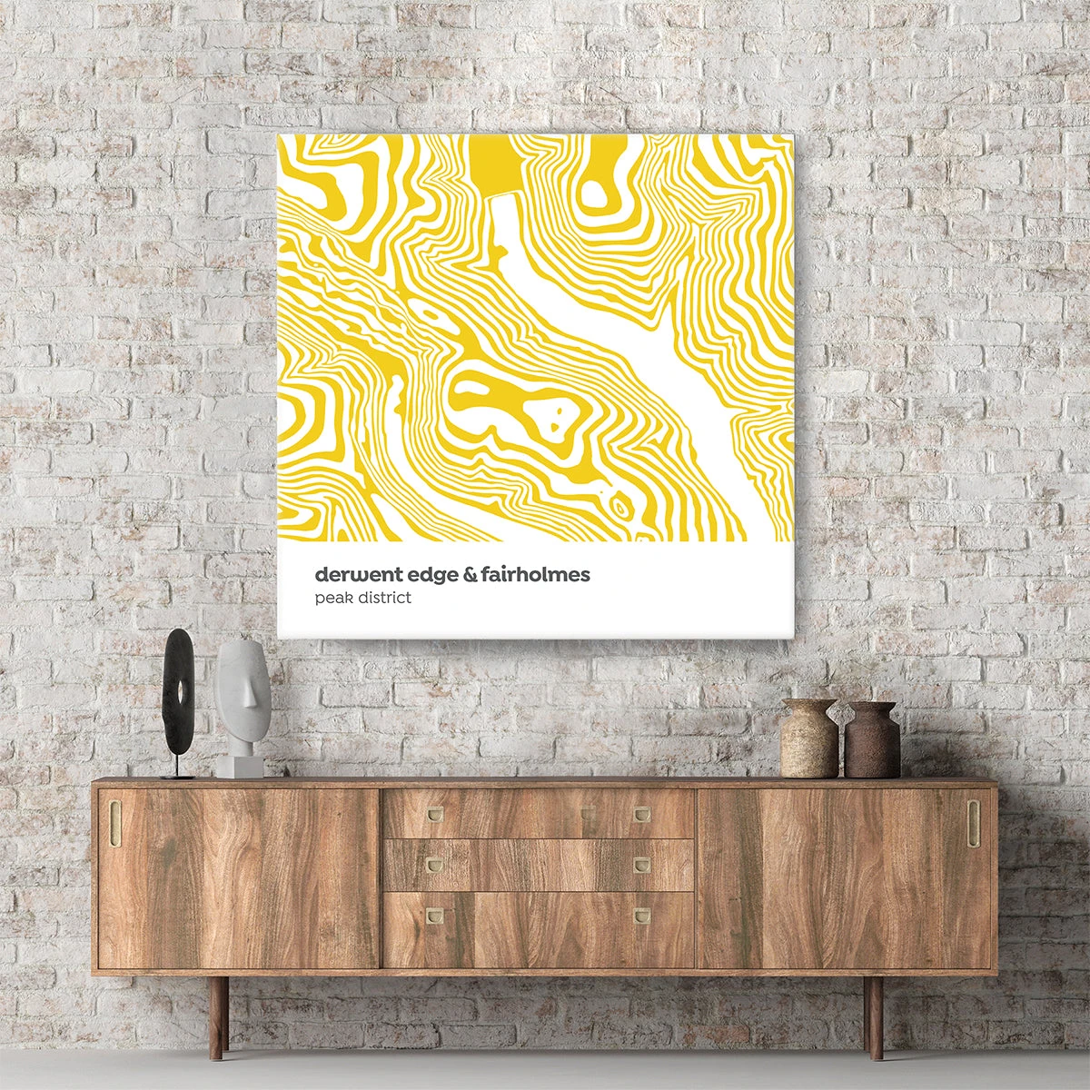 Derwent Edge & Fairholmes - Peak District - Contour Range Canvas 1 Derwent Edge & Fairholmes - Peak District - Contour Range Canvas