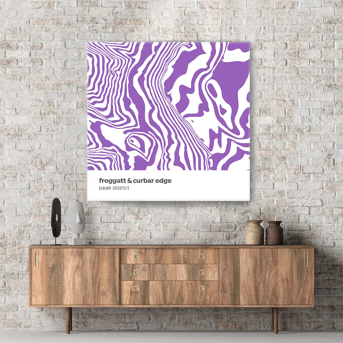 Froggatt Edge & Curbar Edge - Peak District - Contour Range Canvas 1 Froggatt Edge & Curbar Edge - Peak District - Contour Range Canvas