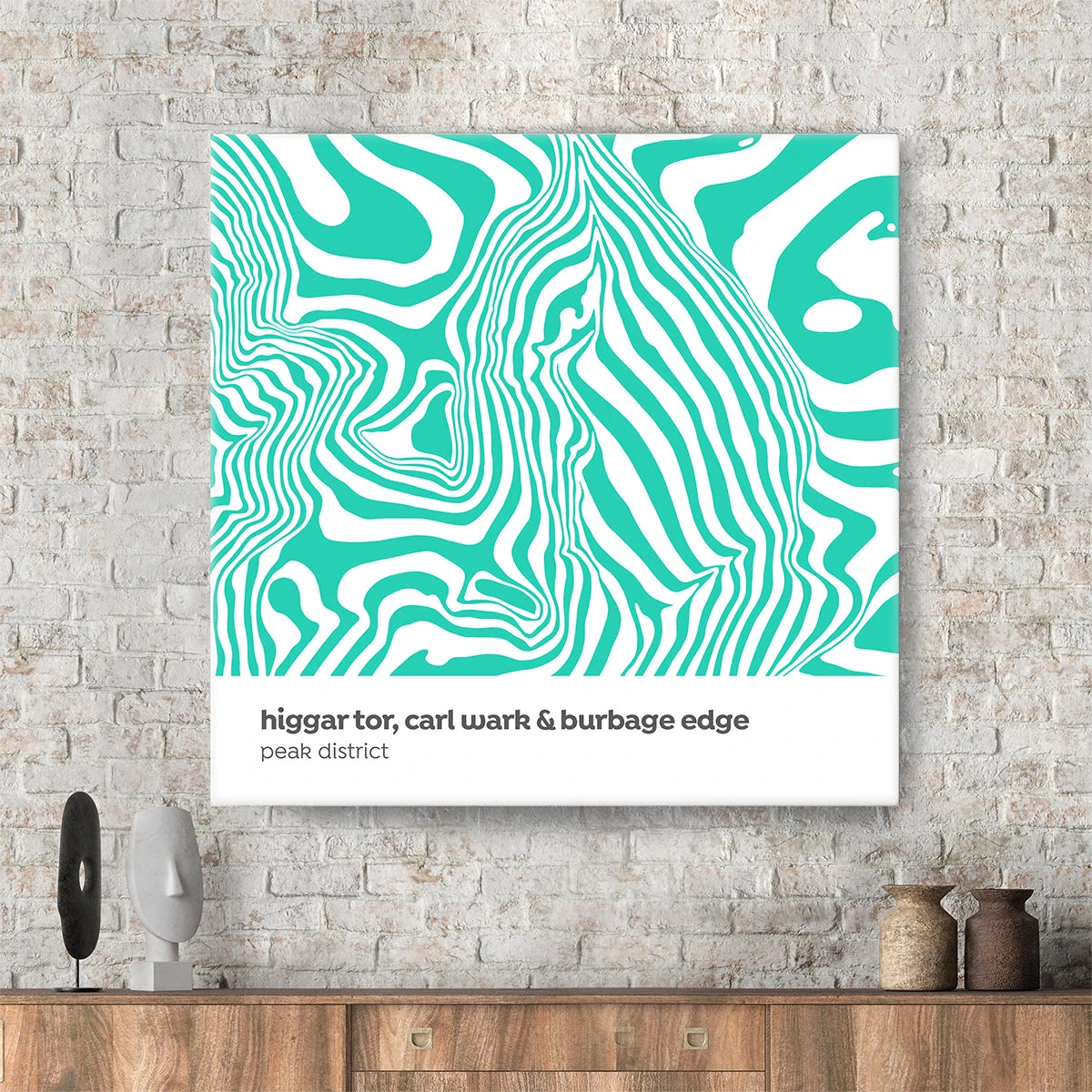 Higgar Tor, Carl Wark & Burbage Edge - Peak District - Contour Range Canvas 2 Higgar Tor, Carl Wark & Burbage Edge - Peak District - Contour Range Canvas - Image 2