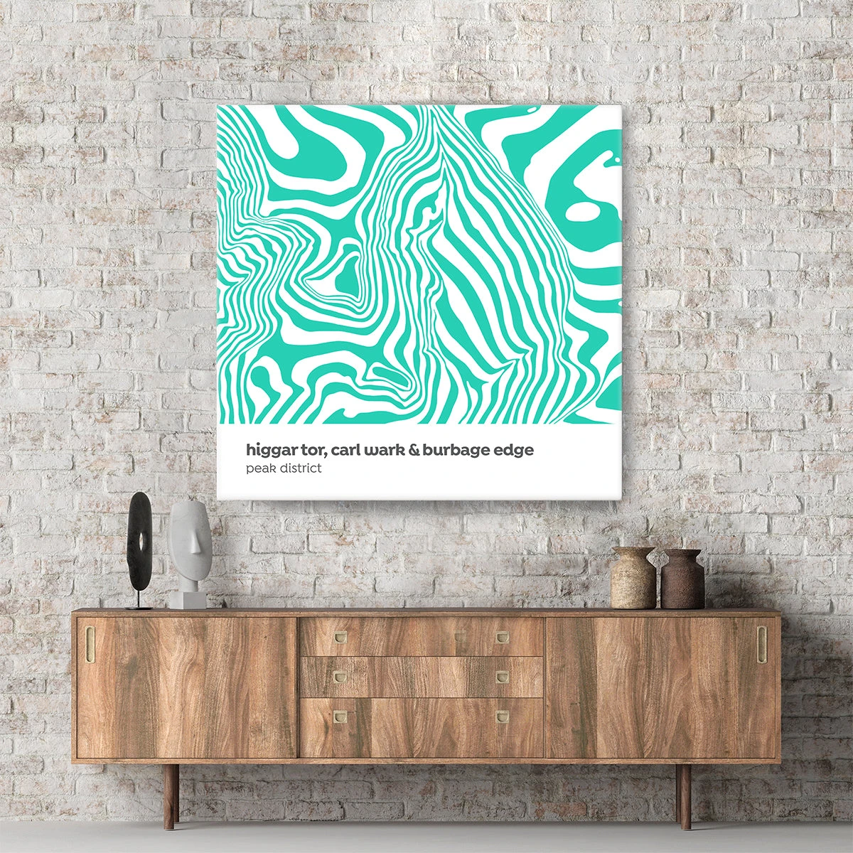 Higgar Tor, Carl Wark & Burbage Edge - Peak District - Contour Range Canvas 1 Higgar Tor, Carl Wark & Burbage Edge - Peak District - Contour Range Canvas