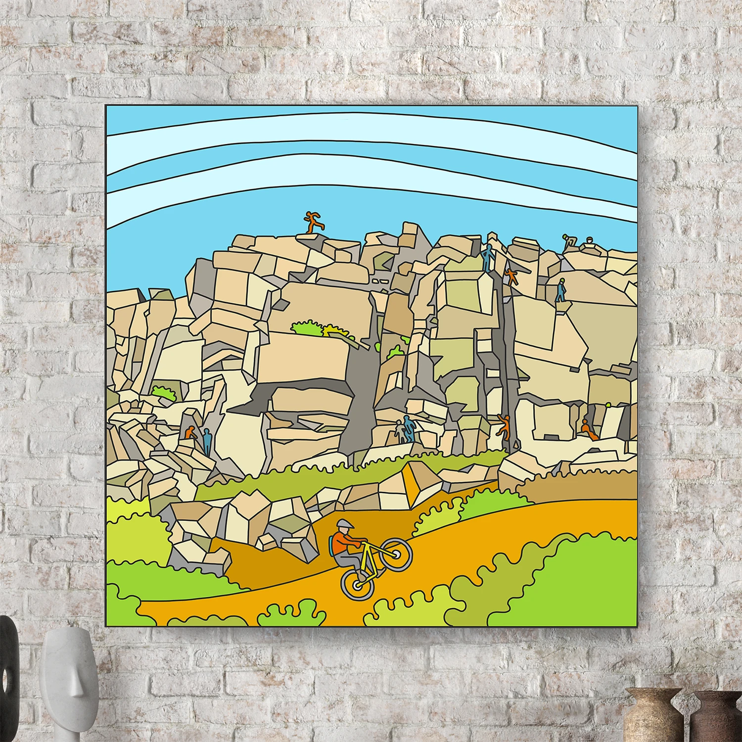 Stanage Trip Tick 01 - Peak District - Canvas 2 Stanage Trip Tick 01 - Peak District - Canvas - Image 2