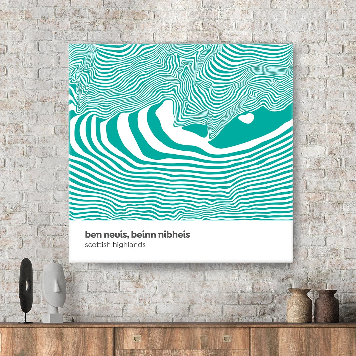 Ben Nevis - Scottish Highlands - Contour Range Canvas 2 Ben Nevis - Scottish Highlands - Contour Range Canvas - Image 2