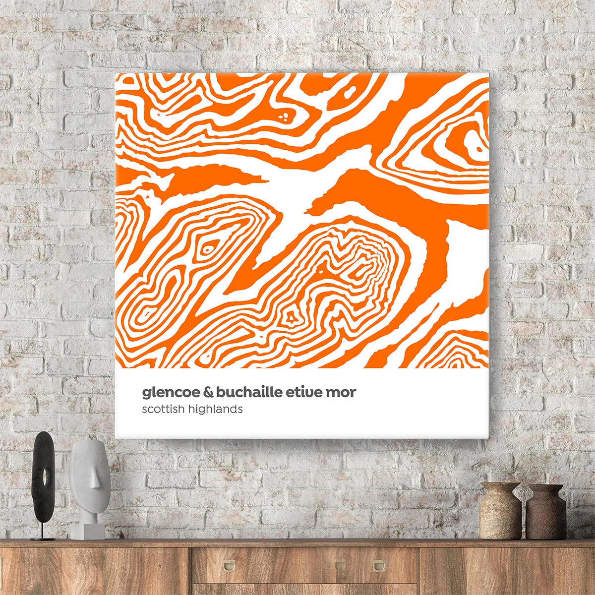 Glencoe - Aonach Eagach Ridge - Scottish Highlands - Contour Range Canvas 2 Glencoe - Aonach Eagach Ridge - Scottish Highlands - Contour Range Canvas - Image 2