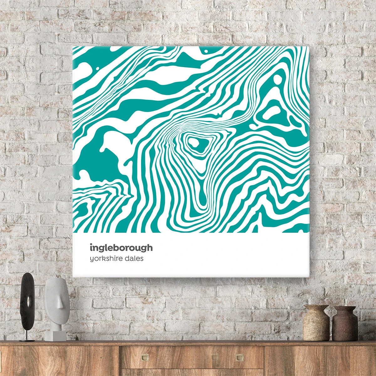 Ingleborough - Yorkshire Dales - Contour Range Canvas 2 Ingleborough - Yorkshire Dales - Contour Range Canvas - Image 2