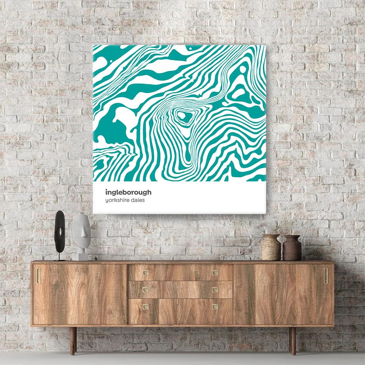 Ingleborough - Yorkshire Dales - Contour Range Canvas 1 Ingleborough - Yorkshire Dales - Contour Range Canvas