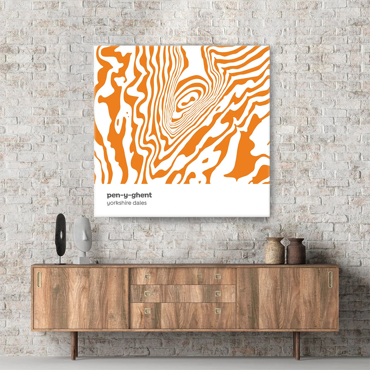 Pen-y-ghent - Yorkshire Dales - Contour Range Canvas 1 Pen-y-ghent - Yorkshire Dales - Contour Range Canvas