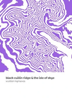 Cuillin Ridge - Isle Of Skye Contour Print -Home Furnishings Store PD CR Cuillin 2021 small