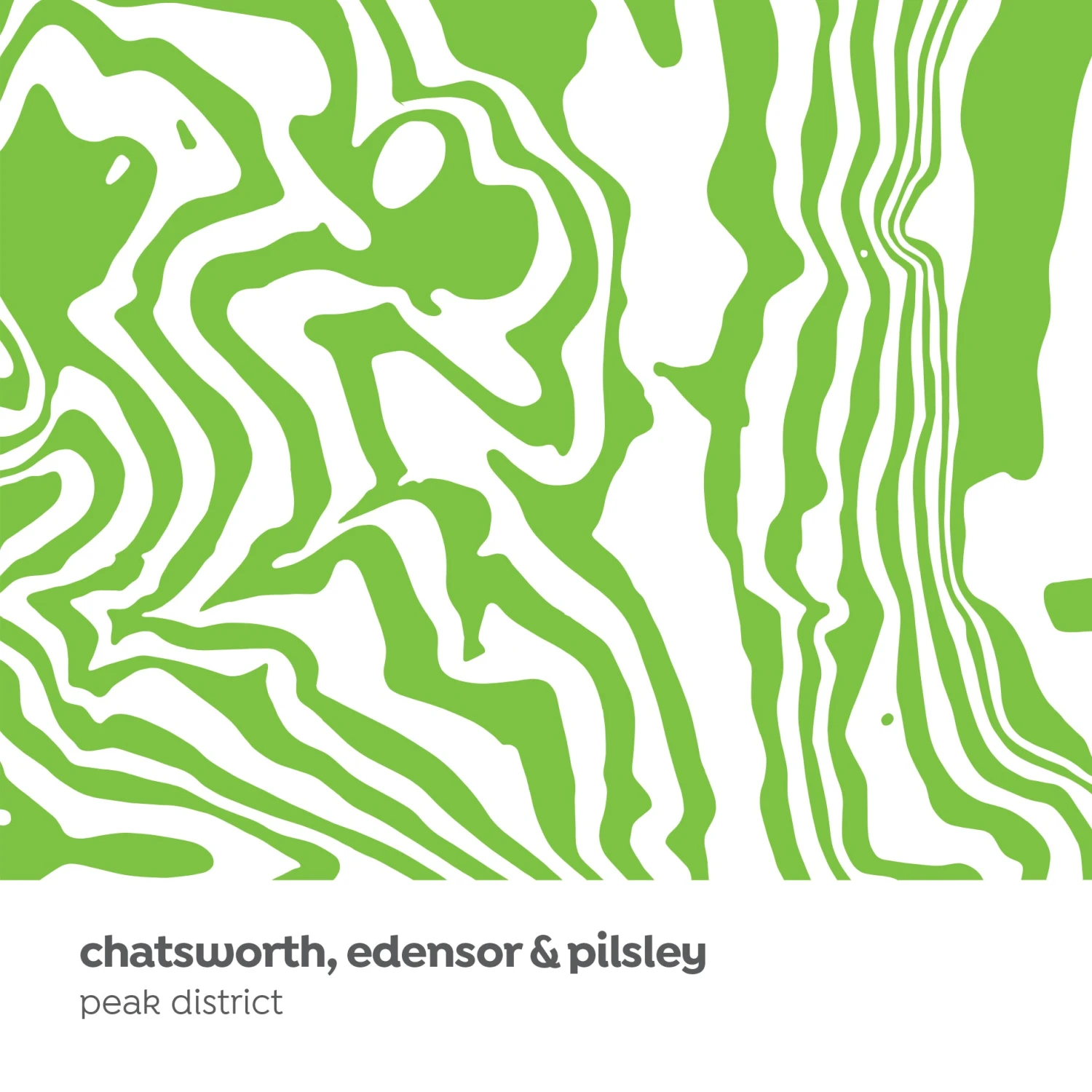 Chatsworth, Edensor & Pilsley - Peak District - Contour Range Canvas 4 Chatsworth, Edensor & Pilsley - Peak District - Contour Range Canvas - Image 4