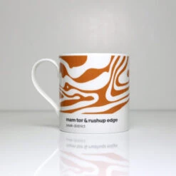 Peak District - Contour Mug - Mam Tor And Rushup Edge