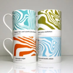 Peak District - Contour Mugs Set Of 4 - #01 22 Peak District - Contour Mugs Set Of 4 - #01 -Home Furnishings Store PD Contour Mug Set 1
