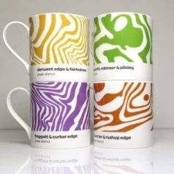 Peak District – Contour Mugs Set Of 4 – #02 -Home Furnishings Store PD Contour Mug Set 2