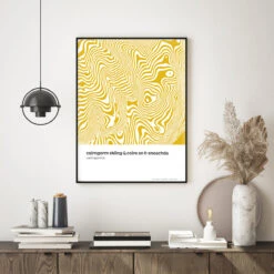 Cairngorm Mountain Skiing - Scottish Highlands - Contour Art Print