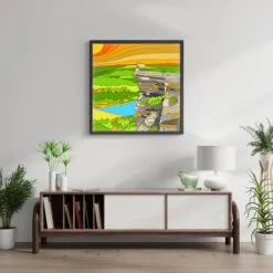 Bamford Edge - King Of The Sheep - Peak District Print -Home Furnishings Store PD IR PD KingoftheSheepROOM