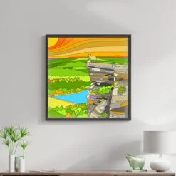 Bamford Edge - King Of The Sheep - Peak District Print -Home Furnishings Store PD IR PD KingoftheSheepZOOM