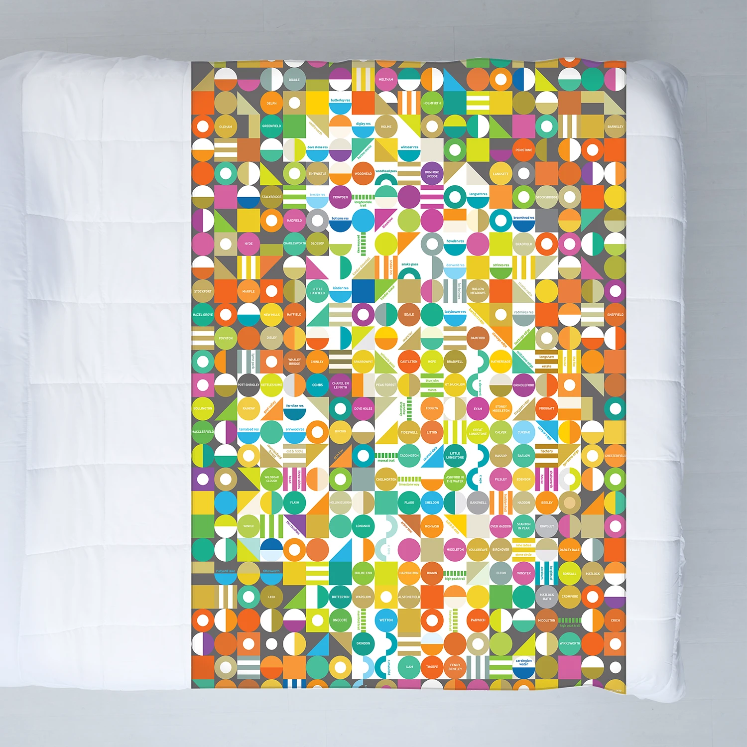 Peak District - Beauty Spots - Fleece Blanket 2 Peak District - Beauty Spots - Fleece Blanket - Image 2