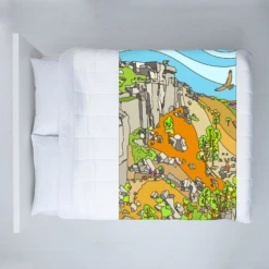 Peak District - Curbar Edge Overlooking Curbar Gap - Fleece Blanket