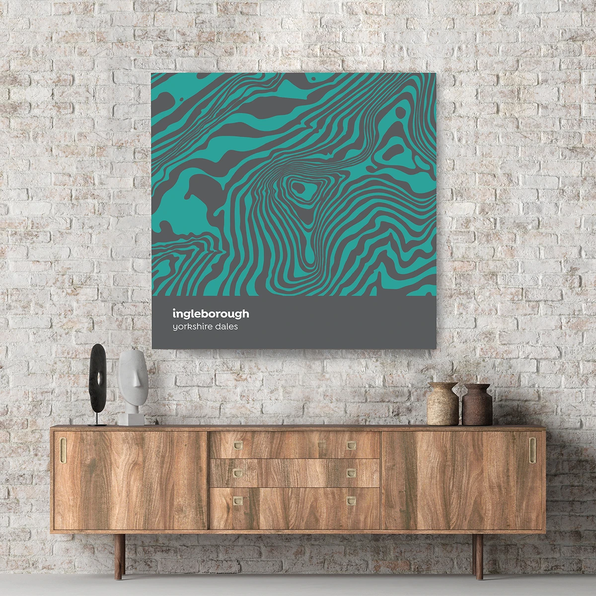Ingleborough - Yorkshire Dales - Contour Range Canvas 4 Ingleborough - Yorkshire Dales - Contour Range Canvas - Image 4