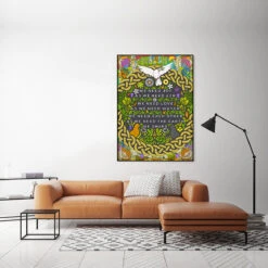 Everybody - The Earth We Share - Maya Angelou - Fine Art Print -Home Furnishings Store PD Print EverybodyFULLROOMweb