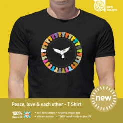 Peace, Love & Each Other - Love Nature - Design T Shirt -Home Furnishings Store PD T Shirt Peace love eachother 2022 Page 1