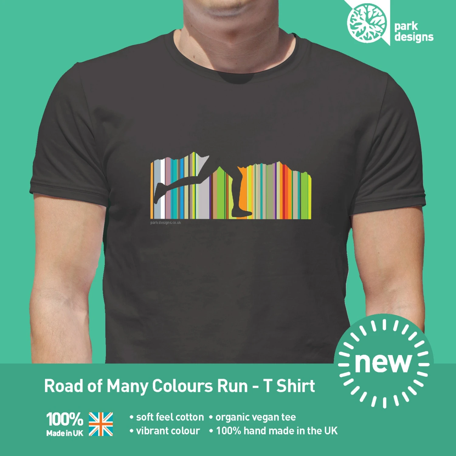 Road Of Many Colours - Run - Love Parks - Park Designs - T Shirt 4 Road Of Many Colours - Run - Love Parks - Park Designs - T Shirt - Image 4