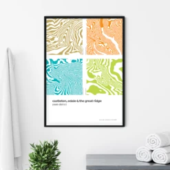 Castleton, Edale & The Great Ridge - Peak District Contour Print