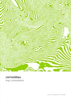 Snowdonia - Eryri, Carneddau - Contour Print -Home Furnishings Store PDCRCarneddauPRINTsmall