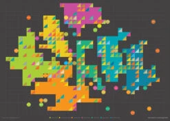 The Wainwrights - 214 Summits - Lake District Fine Art Print -Home Furnishings Store PDCRLDWAINWRIGHTSUMMITSv4.0GREYsmll