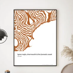 Lyme Regis & The Jurassic Coast - Contour Range Print