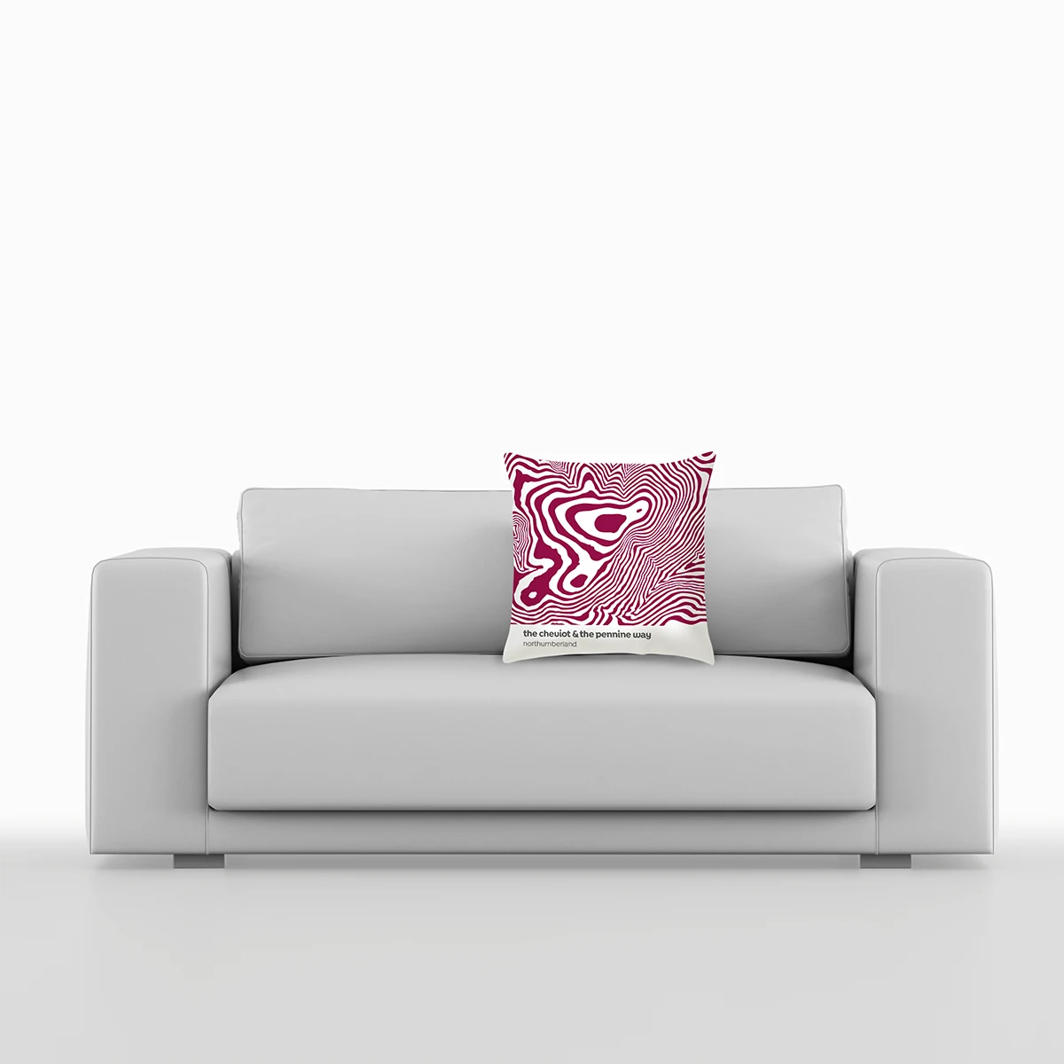 The Cheviot & The Pennine Way - Northumberland - Contour Range Cushion 4 The Cheviot & The Pennine Way - Northumberland - Contour Range Cushion - Image 4