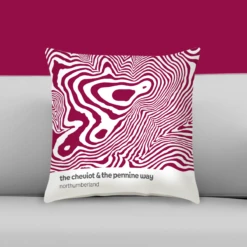 The Cheviot & The Pennine Way - Northumberland - Contour Range Cushion