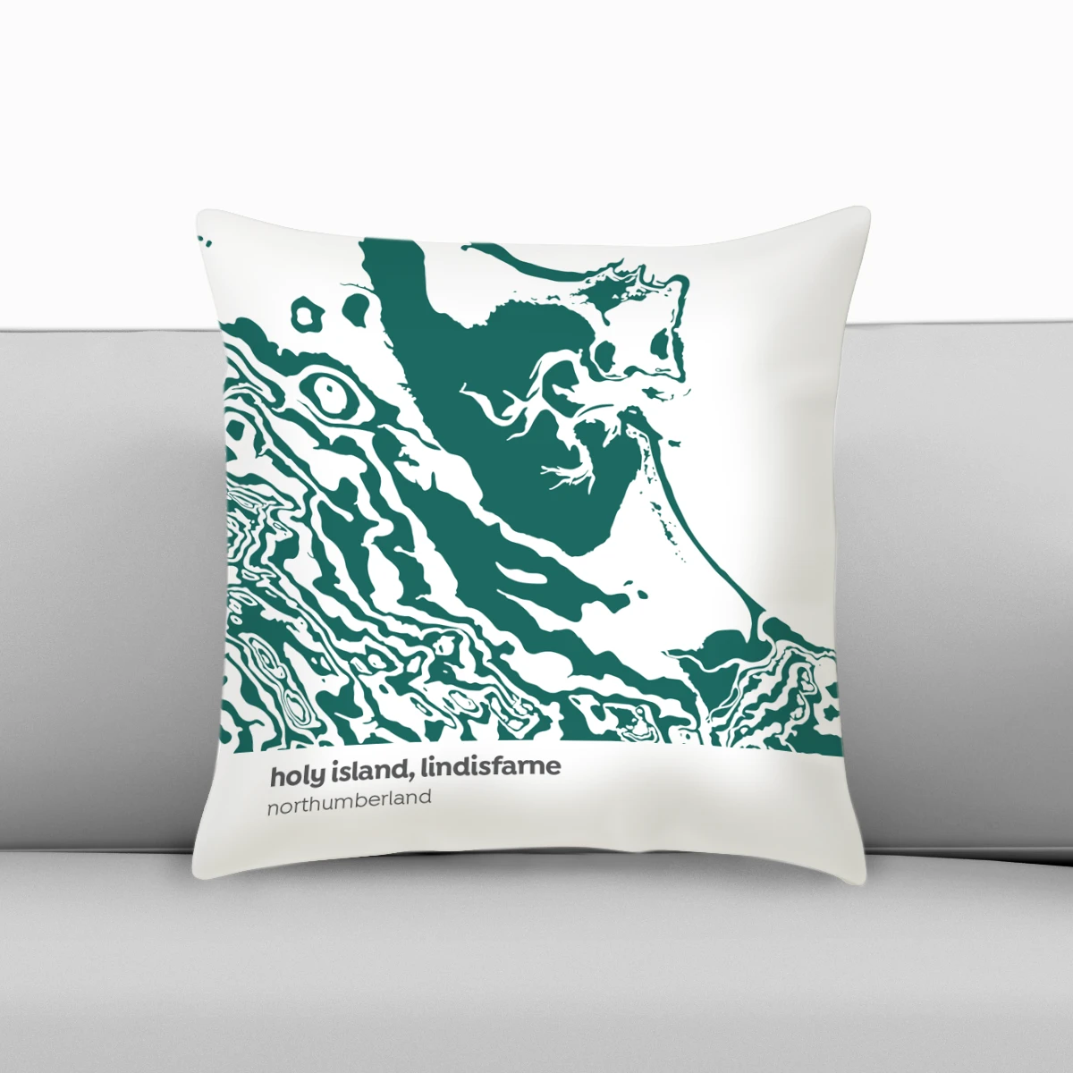 Holy Island, Lindisfarne - Northumberland - Contour Range Cushion 2 Holy Island, Lindisfarne - Northumberland - Contour Range Cushion - Image 2