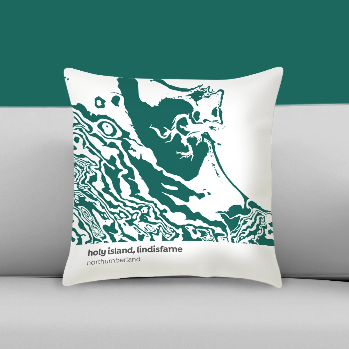 Holy Island, Lindisfarne - Northumberland - Contour Range Cushion 1 Holy Island, Lindisfarne - Northumberland - Contour Range Cushion