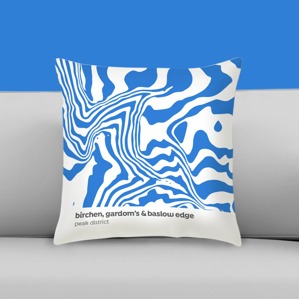 Birchen, Gardoms & Baslow Edge - Peak District - Contour Range Cushion 1 Birchen, Gardoms & Baslow Edge - Peak District - Contour Range Cushion