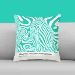 Higgar Tor, Carl Wark & Burbage Edge - Peak District - Contour Range Cushion