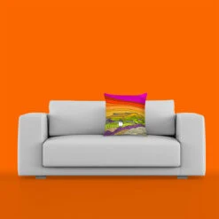 Higgar Tor From Carl Wark - Peak District - Cushion -Home Furnishings Store PDCRPDxxxxxWHITEROOM24