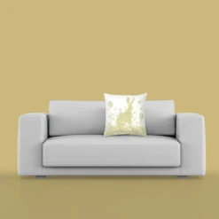 Hare In Cotton Grass - Cushion -Home Furnishings Store PDCRPDxxxxxWHITEROOM8