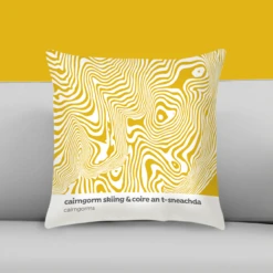 Cairngorm Mountain Skiing - Scottish Highlands - Contour Range Cushion