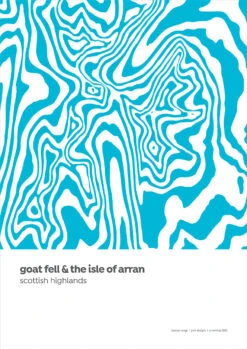 Goat Fell & The Isle Of Arran - Scottish Highlands - Contour Print 6 Goat Fell & The Isle Of Arran - Scottish Highlands - Contour Print -Home Furnishings Store PDCRScotGoatFell IsleofArran Smll